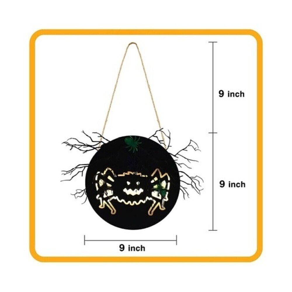 Welcome Sign Halloween Decorations Wood Wall Front Door Battery Operated LED. - Picture 4 of 7